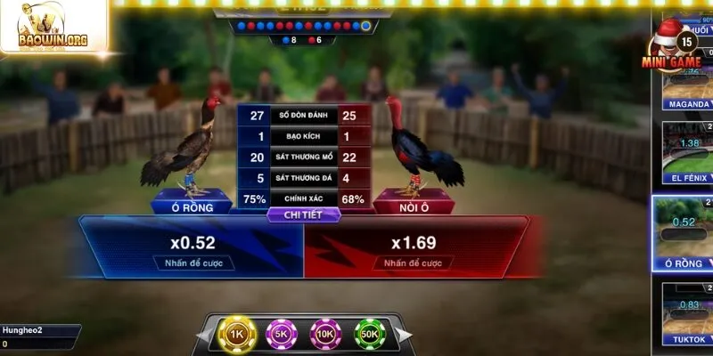 Hình thức chọi kê Thomo đình đám trên thị trường