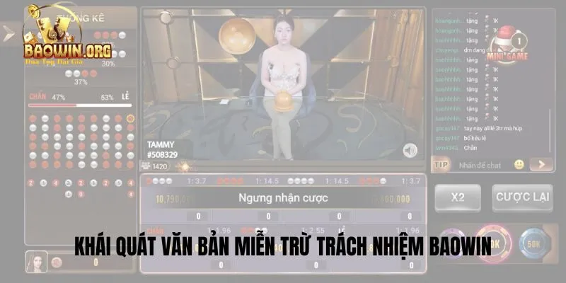 Khái quát văn bản miễn trừ trách nhiệm baowin